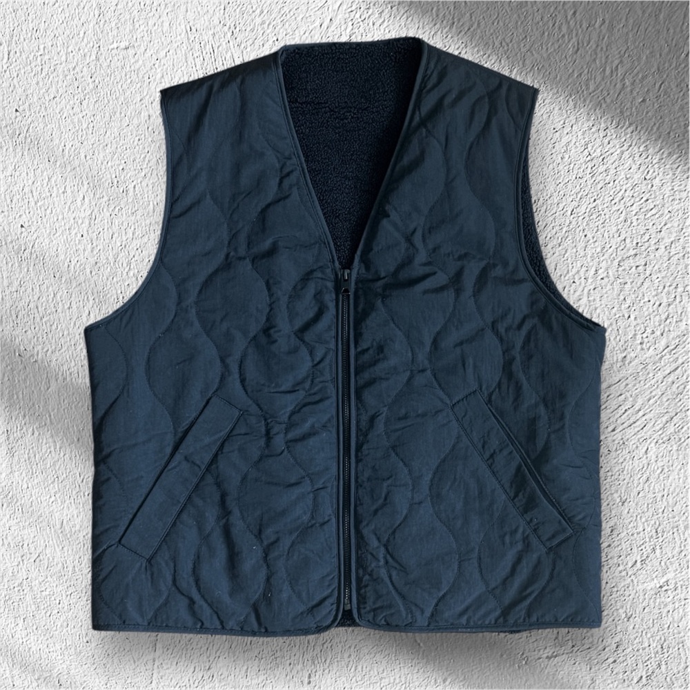 Men's Quilted Black Vest